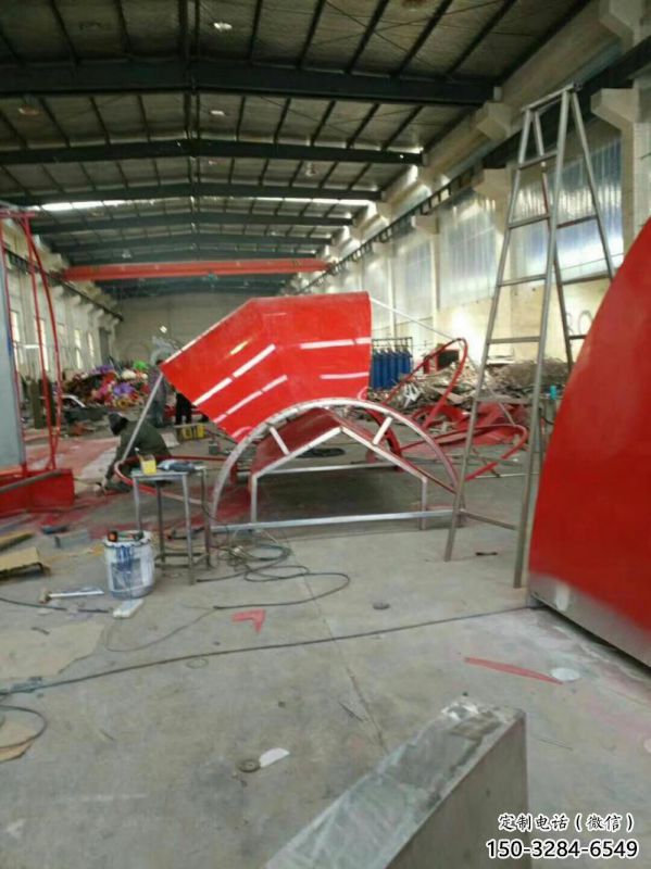 地產花籃雕塑供應，地標擺件，花卉花籃雕塑創意制造