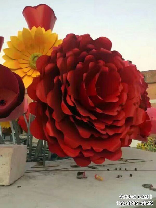 裝飾花籃雕塑選定，美陳雕塑，現代藝術葵花花籃雕塑優選