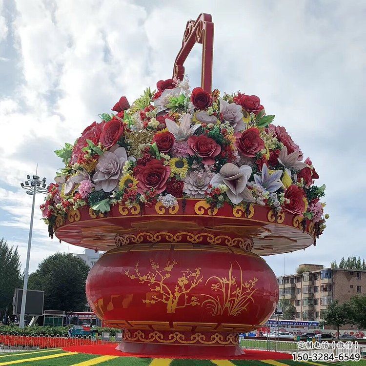 花籃雕塑專供，校園雕塑，小區慶典花籃雕塑標準
