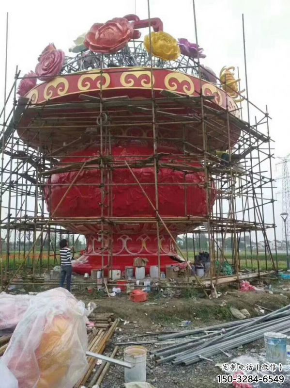 文化花籃雕塑定做，公園小品，旅游區花籃雕塑精選