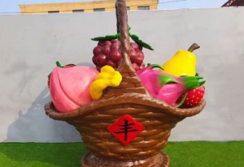 果籃雕塑