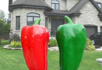 果籃雕塑制造商，酒店擺件，軟裝辣椒果籃雕塑定制