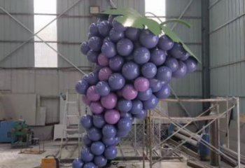 果籃雕塑專供，美陳雕塑，社區葡萄果籃雕塑預定