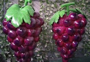 小果籃雕塑生產(chǎn)商，街頭藝術(shù)，葡萄果籃雕塑精選