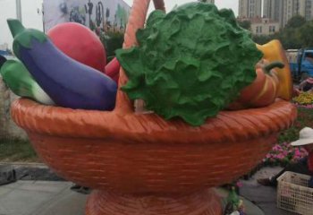 果籃擺件批發，地標擺件，鐵藝果籃雕塑生產商