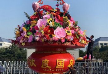 花籃雕塑方案，街頭雕塑，地產(chǎn)景觀花籃雕塑供需