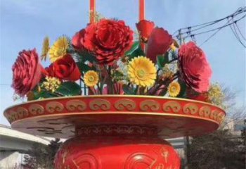 花籃雕塑素材，廣場系列，景觀花籃雕塑標(biāo)準(zhǔn)