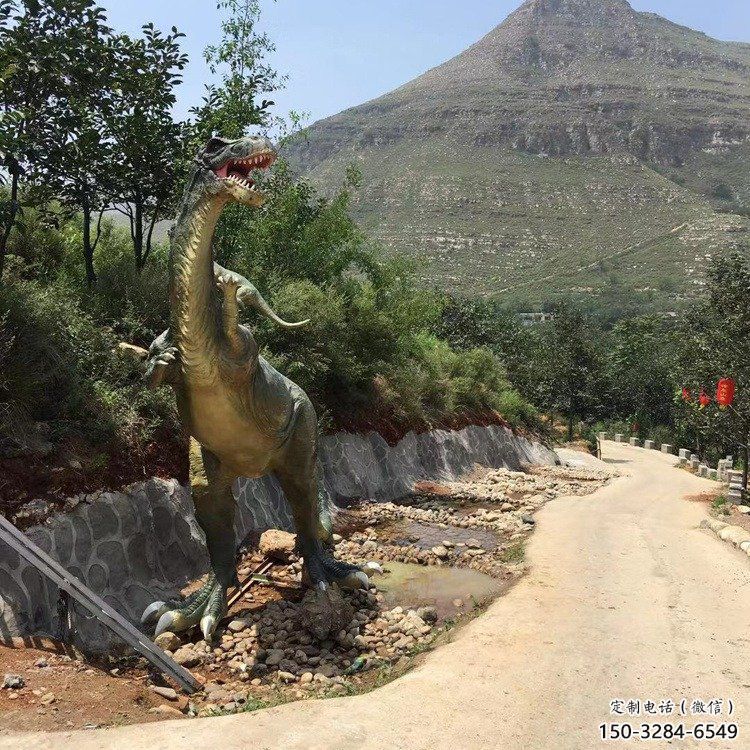景觀恐龍雕塑制造商，公園雕塑，玻璃鋼恐龍雕塑供給