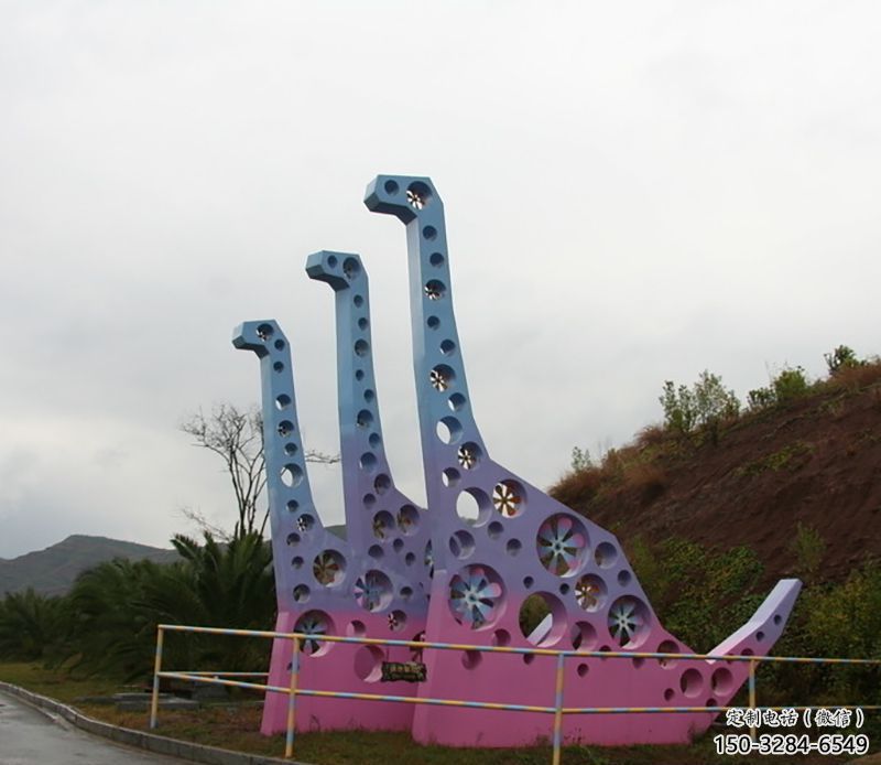 鏤空主題恐龍雕塑生產(chǎn)，透雕系列，戶外恐龍雕塑生產(chǎn)商