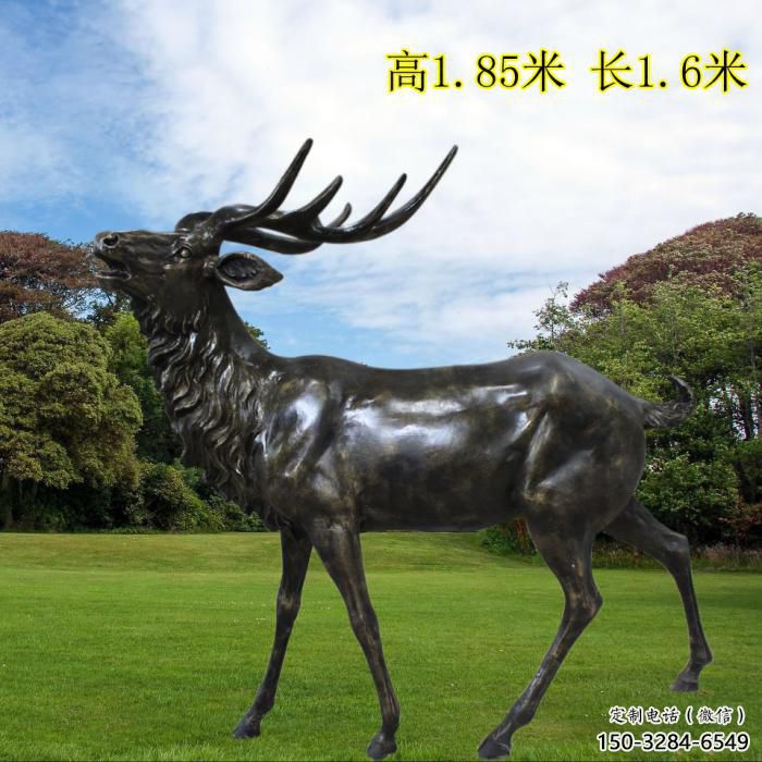 小鹿雕塑供求，景區案例，景觀仿銅小鹿雕塑精選