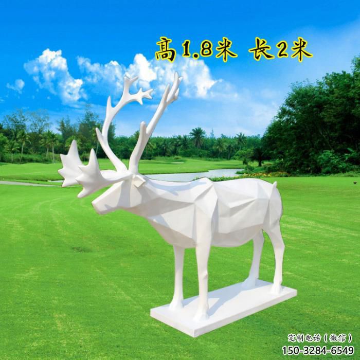 藝術小鹿雕塑選定，切面工藝，景觀小鹿雕塑預定