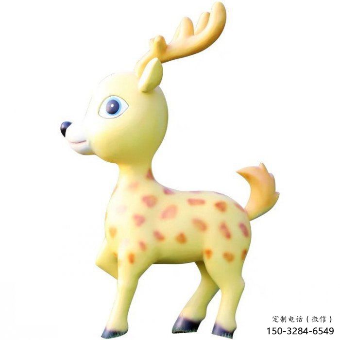 小鹿雕塑制作優(yōu)選，戶外雕塑，卡通小鹿雕塑優(yōu)選