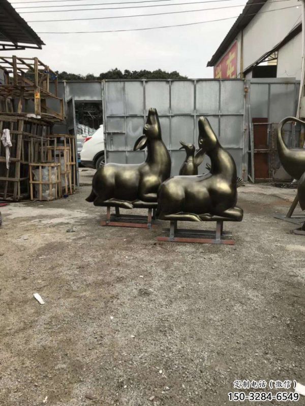 小鹿雕塑選用，鍛造工藝，藝術抽象銅鹿雕塑標準
