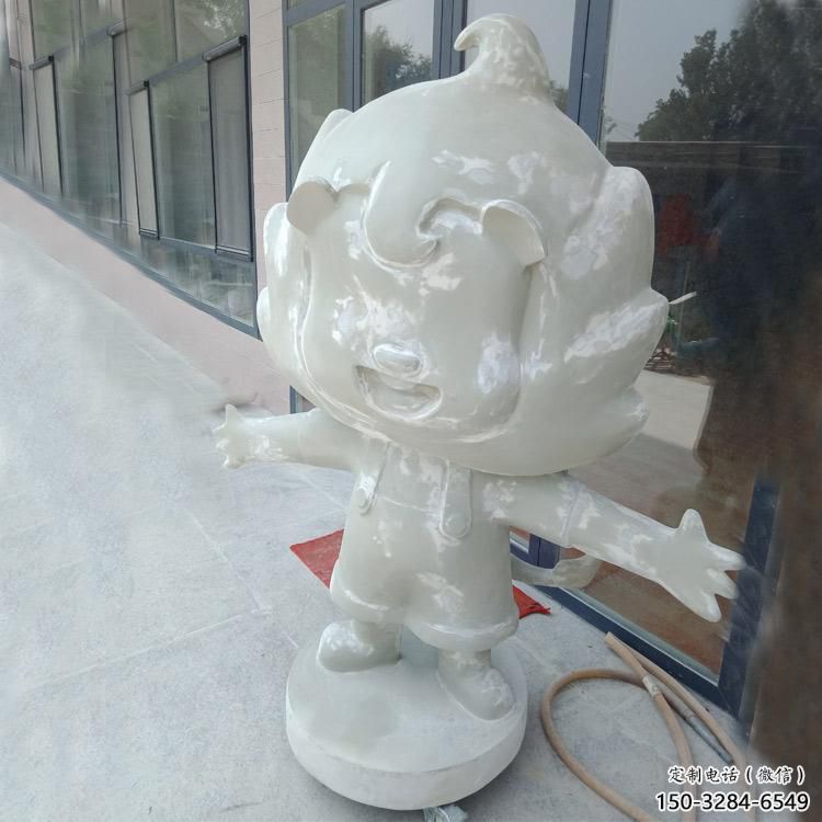 室外玻璃鋼卡通獅子雕塑制作，立體動(dòng)漫效果