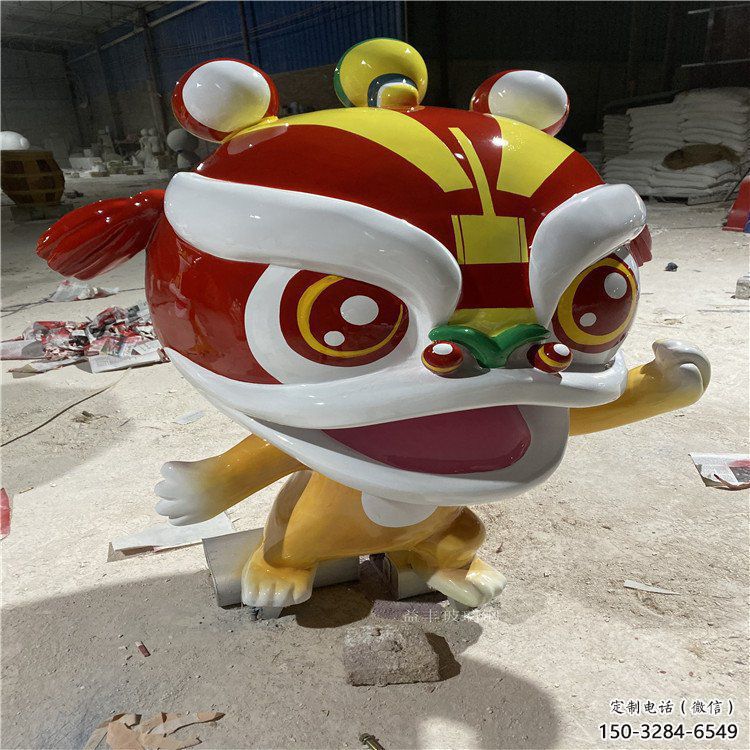 影視劇卡通獅子雕塑，創(chuàng)意藝術(shù)體系，動(dòng)物美陳類型