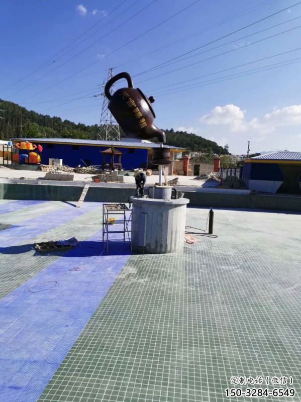 吊壺天壺雕塑，歐式風(fēng)格，鑄銅吊壺雕塑生產(chǎn)商