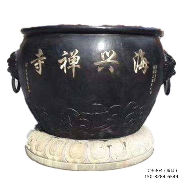 寺廟太平缸景觀銅雕塑