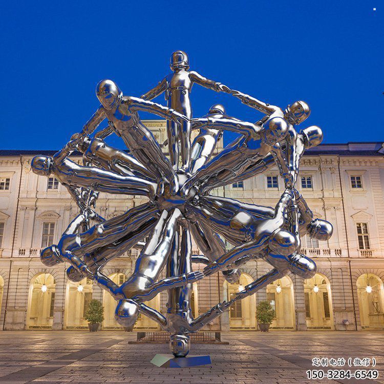 鏤空地球雕塑承接，城市裝飾，大型地球天使雕塑廠家