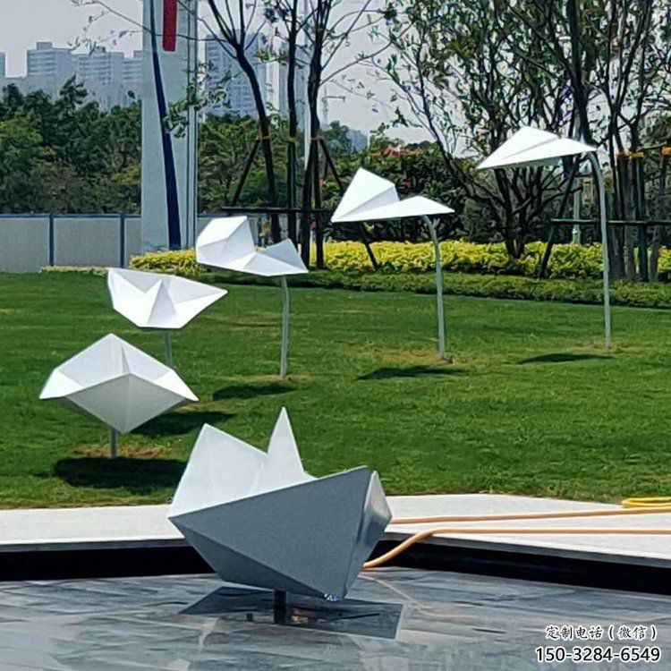 紙船雕塑標準，街頭藝術，廣場折紙船雕塑通用