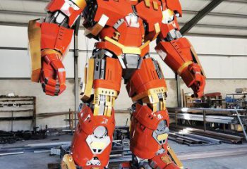 大紅蜂版機(jī)器人雕塑