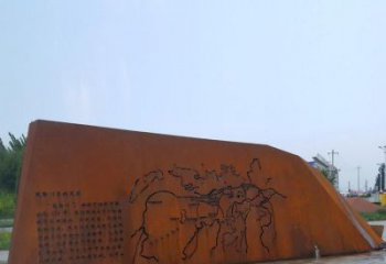 廣場景墻雕塑廠家，宣傳主題藝術類