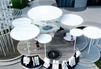 藝術(shù)性廊架景觀雕塑小品