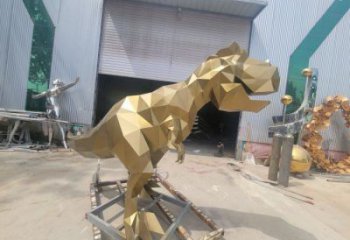 廣場恐龍雕塑供求，露天雕塑，企業幾何恐龍雕塑標準