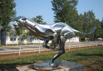 雕塑恐龍景觀制造，街景小品，鏡面恐龍雕塑優價