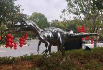 恐龍雕塑工廠標(biāo)準(zhǔn)，亮面藝術(shù)，景觀鏡面恐龍雕塑供應(yīng)