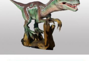 迅猛龍雕塑觀賞型，公園小品，發聲恐龍雕塑生產商
