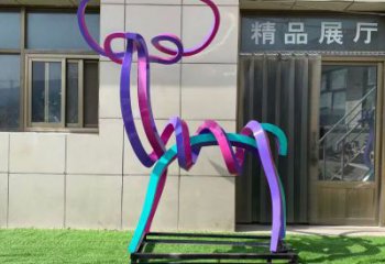 創(chuàng)意小鹿雕塑