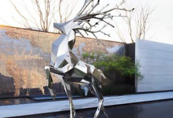 商場小鹿雕塑常用，公園小品，切面小鹿雕塑生產商