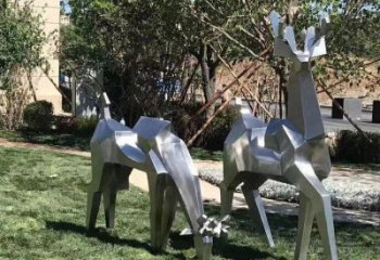 小鹿雕塑精選，街頭藝術，公園切面小鹿雕塑承接