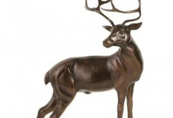 銅梅花鹿雕塑制造，廣場(chǎng)雕塑，制造梅花鹿銅雕塑批發(fā)