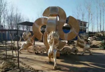 黃銅獅子雕塑承接，景觀雕塑，走獅雕塑供應(yīng)