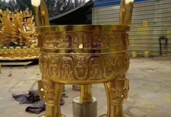 大型鎏金爐銅雕塑制作