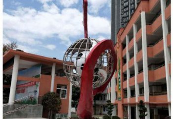 地球儀雕塑精選，多彩藝術，地球儀噴泉雕塑生產