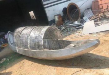 室內景觀雕塑，拉絲帆船雕塑，抽象效果