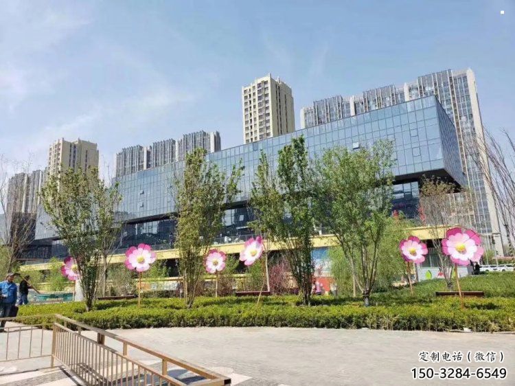 杏花雕塑訂做，公園雕塑，不銹鋼杏花雕塑生產商