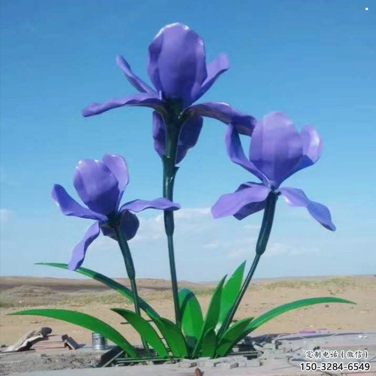 金屬紫丁香雕塑承接，陸地擺件，廣場紫丁香雕塑制造商