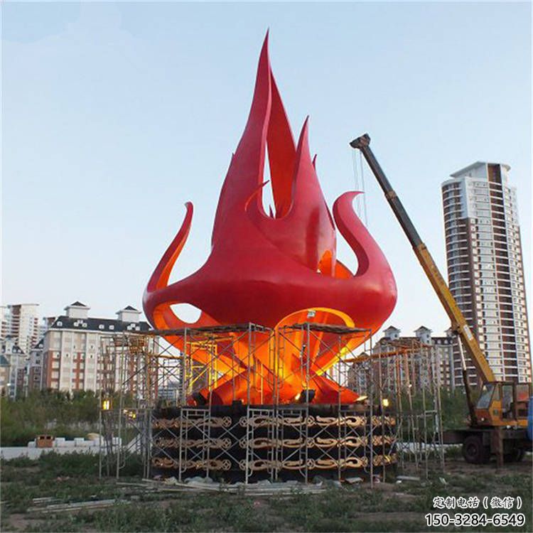 火炬雕塑優選，陸地擺件，不銹鋼火炬雕塑供應