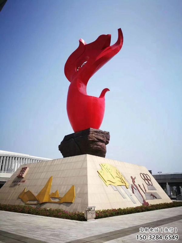 景觀火炬雕塑供應(yīng)，校園雕塑，不銹鋼火炬雕塑供求