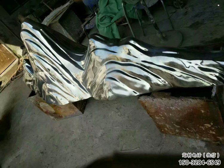 室內假山雕塑，拉絲景觀雕塑，抽象效果