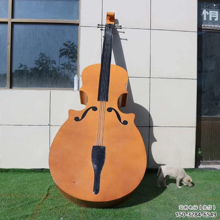 大提琴雕塑精選，街頭藝術，不銹鋼大提琴雕塑承接