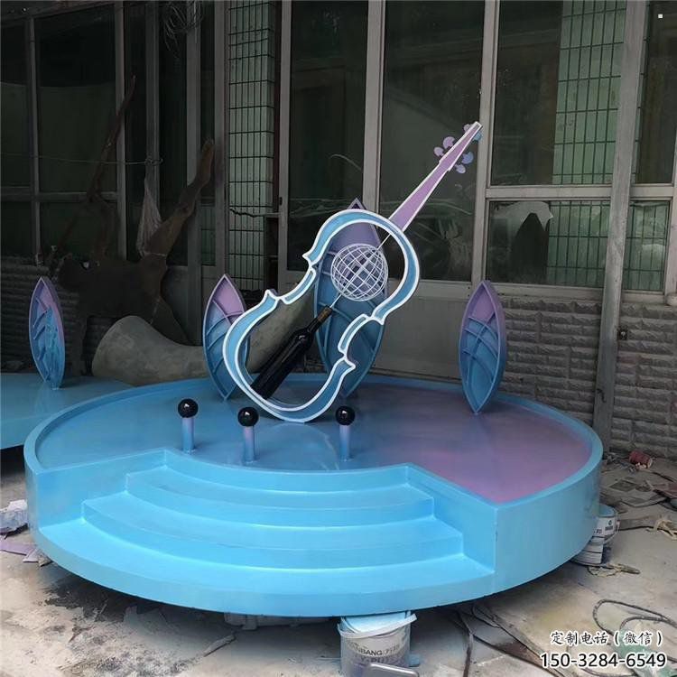 街道吉他雕塑