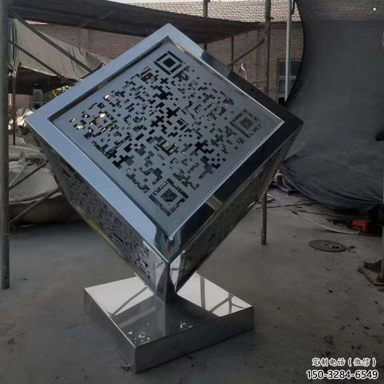 商業街立方體雕塑