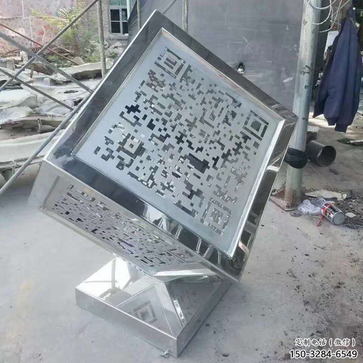 大型商場正方形雕塑