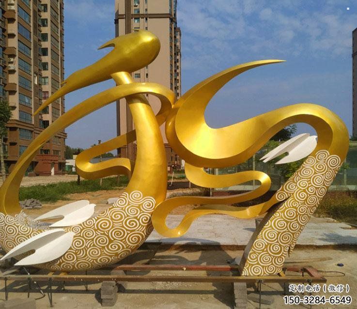 抽象和字雕塑展品，小區(qū)雕塑，不銹鋼和字雕塑制作精選