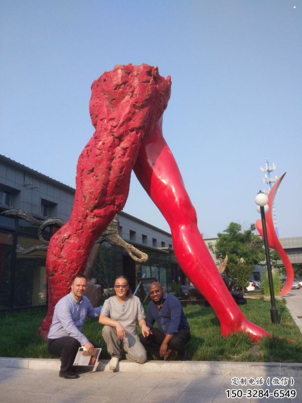 花園人字雕塑制造商，標識雕塑，不銹鋼人字雕塑優選廠家