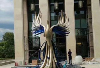 地產孔雀雕塑生產，城市裝飾，景觀不銹鋼孔雀雕塑選定